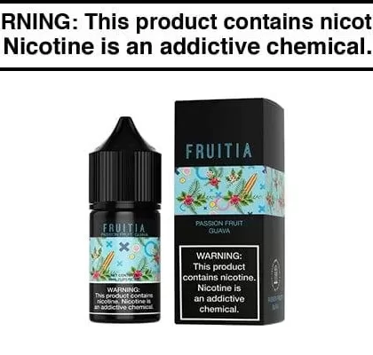 PASSION FRUIT GUAVA BY FRUITIA SALTS 30ML - Vapejuice