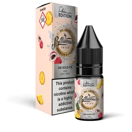 Billionaire Juice 24K Gold Ice Nic Salt E-Liquid - 20mg