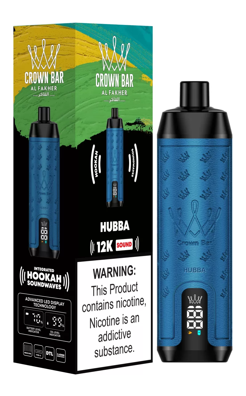 Al Fakher Crown Bar 12000 Puffs Shisha Hookah Disposable Vape - LUSH ICE - Image 3