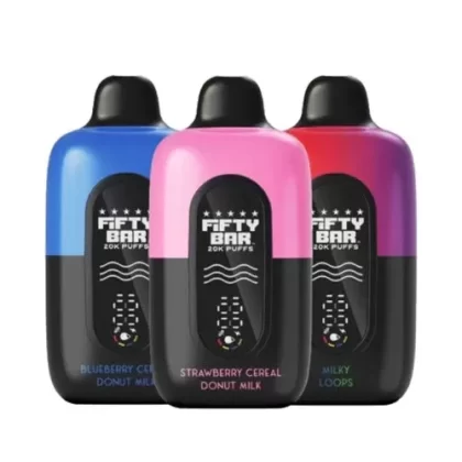 Fifty Bar V2 20k Disposable Vape - Vanilla Custard, Mint