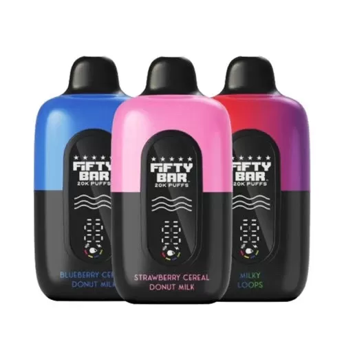 Fifty Bar V2 20k Disposable Vape - Vanilla Custard, Mint