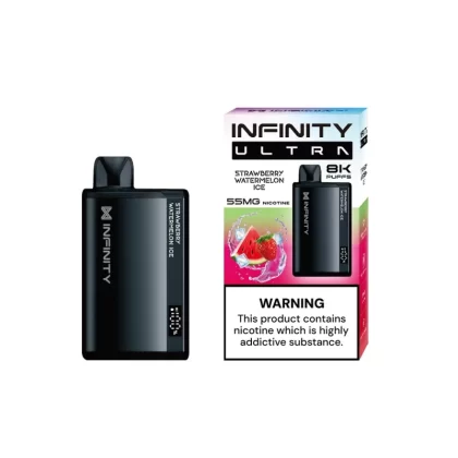 Infinity Bar Ultra Disposable – Strawberry Watermelon Ice 20/55mg (8000Puffs) - Vape Product, Vape Product