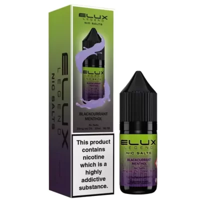 Elux Legend Blackcurrant Menthol Nic Salt E-Liquid - 10mg