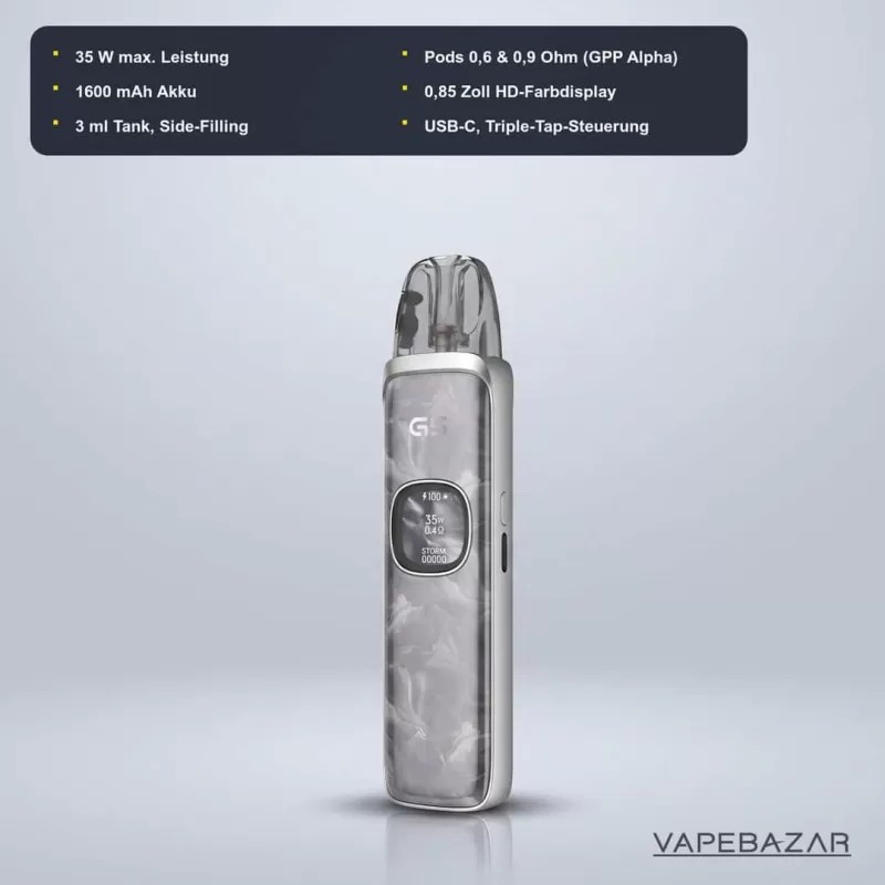 Uwell Caliburn G5 E-Zigaretten – Set Silver Marble - Image 2