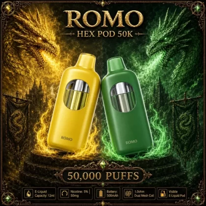 ROMO Hex POD 50K - Blue Razz Ice - Vapeciga