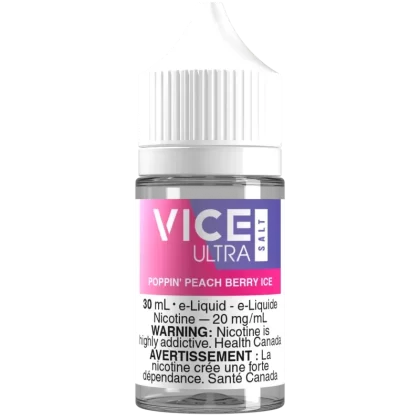 VICE ULTRA Salt – Poppin’ Peach Berry Ice