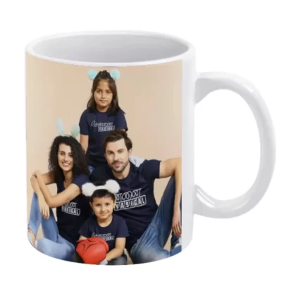 White Custom Mugs Personalised Photo Mug (Double sided different photos) - Made in USA, - Double sided different photos / 330ml