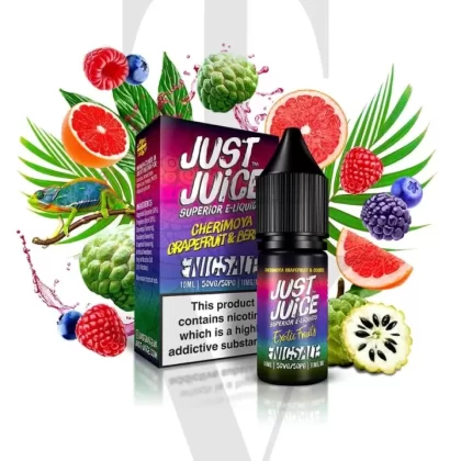 JUST JUICE EXOTIC FRUITS CHERIMOYA GRAPEFRUIT BERRIES NIC SALT E-LIQUID