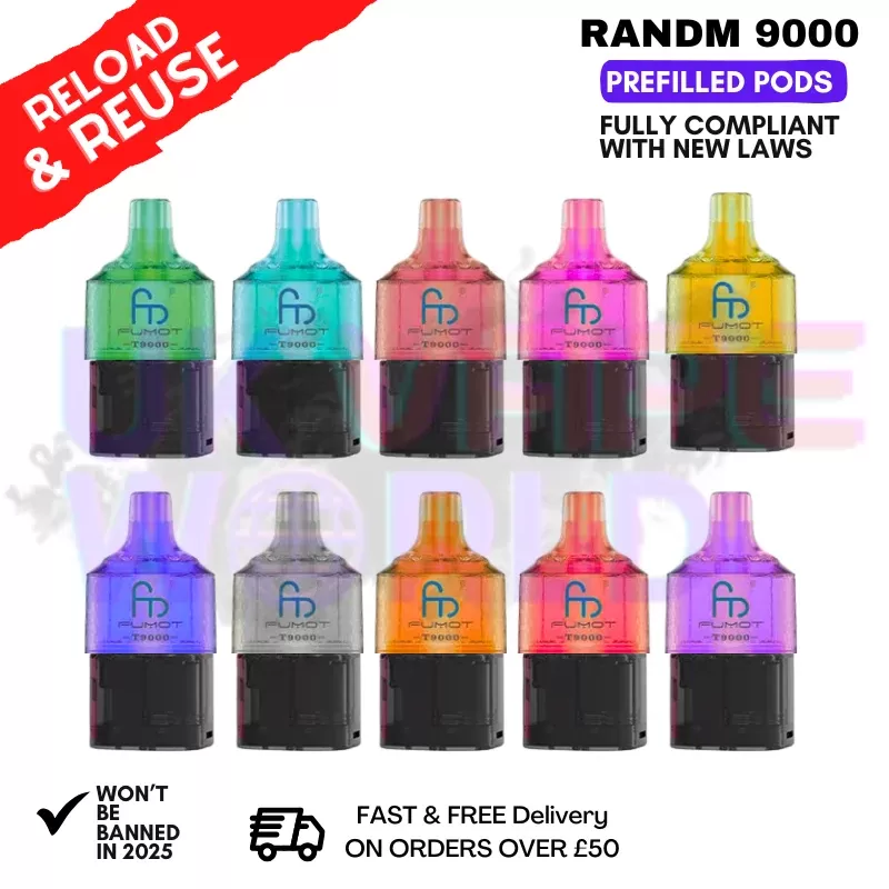 Fumot T9000 RandM 9K PRO MAX Replacement Pods