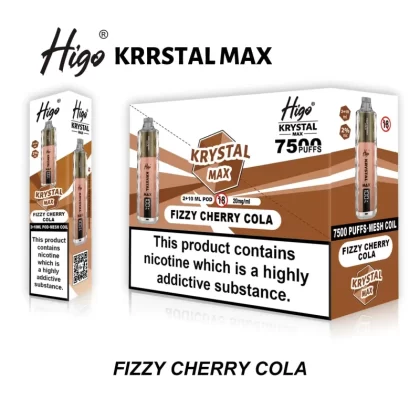 Higo Krystal Max 7500 Prefilled Pod Kit - Box of 10 - Cola Ice