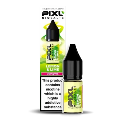 Lemon & Lime PIXL Nic Salt E-Liquid – 10mg & 20mg | 10ml Bottle | 5 or 10 Pack Options