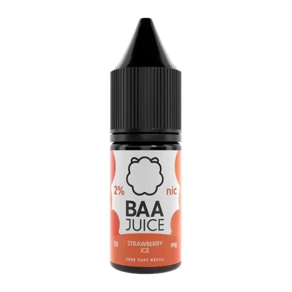 Strawberry Ice By Baa Juice 10ml Nic Salt - Nicotine Strength#5mg (Salt)>20mg (Salt)>10mg (Salt) (20C8FA)