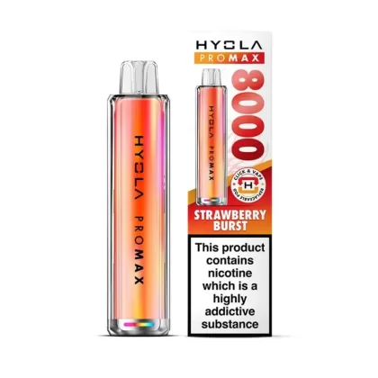 Hyola Pro Max 8000 Prefilled Pod Kit Strawberry Burst - Nicotine Strength#20mg