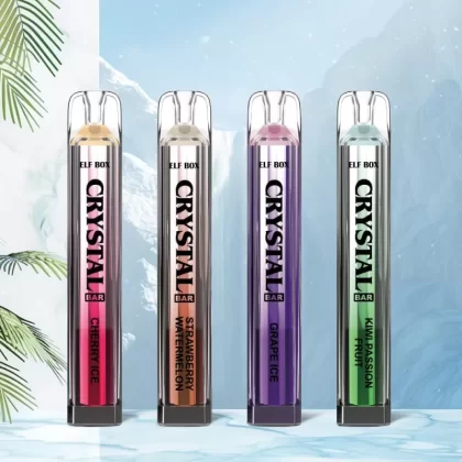 ELF BOX CRYSTAL BAR 600 Puffs | 0%-5% strength, bulk disposable vape - Aiviouvapes
