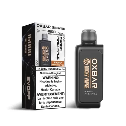 Svopp Rocky Vapor Oxbar Mango Pineapple Disposable Vape Pod