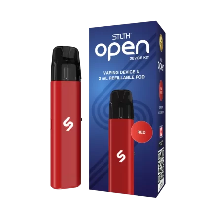 STLTH OPEN Starter Kit - Red - Device (wholeseller), Device