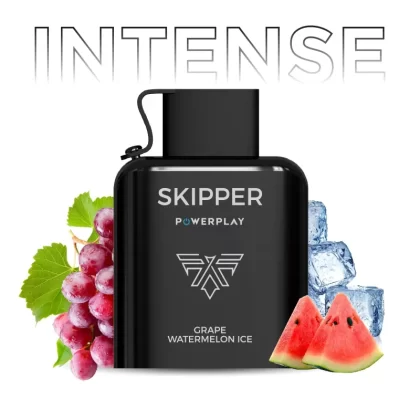 Skipper Powerplay Intense – Grape Watermelon Ice Disposable Pod (16000 Puff) (50Mg)