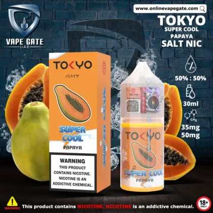 Tokyo Super Cool Papaya Saltnic 30ml - 35 mg / 30 ml