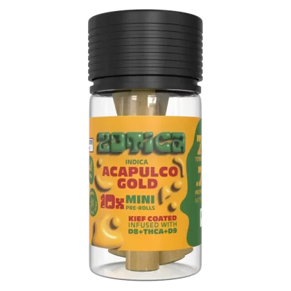 Zotica THC-A Blend Kief Acapulco Gold Mini Pre-Rolls – 10ct