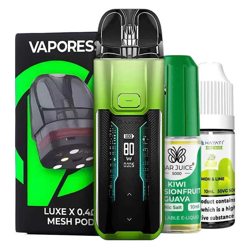 Vaporesso Luxe XR Max Pod Kit Bundle - Color#Apple Green>Black>Blue>Glacier Blue>Green>Grey>Pink>Red>White