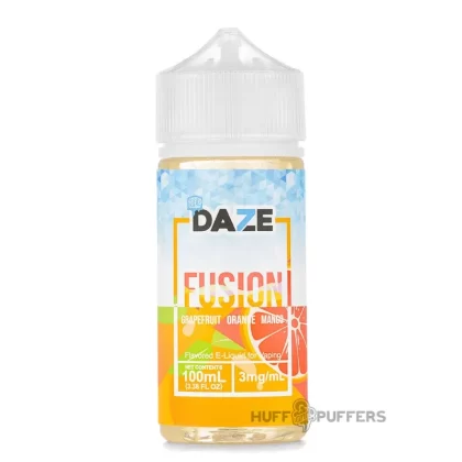 Daze Fusion – Grapefruit Orange Mango Iced 100mL - Nicotine Strength#0mg>3mg>6mg