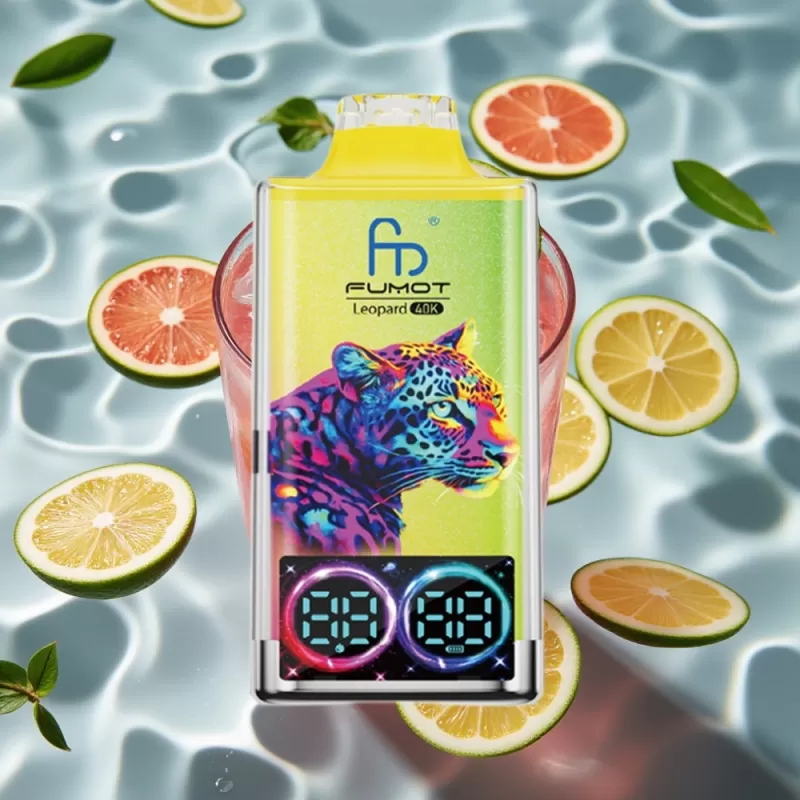 Fumot Leopard 40K Puffs Dual Mesh Disposable Vape Pink Lemonade 5% Nicotine 700mAh Type-C - Bangvapeaustralia