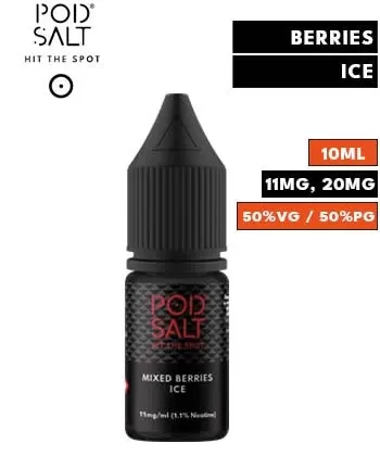 Mixed Berries Ice Nic Salt E Liquid by Pod Salt Core - 20mg