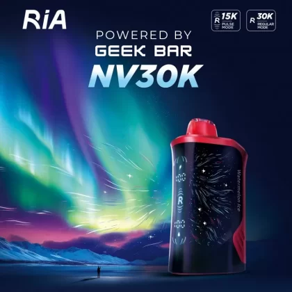 RIA NV30K Puff Powered By GEEK BAR Disposable Device – 30,000 Puffs - Watermelon B-Pop