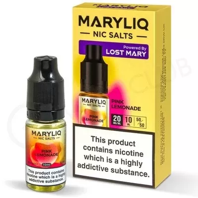 Pink Lemonade Nic Salt E-Liquid by Lost Mary Maryliq - Ecigpremium