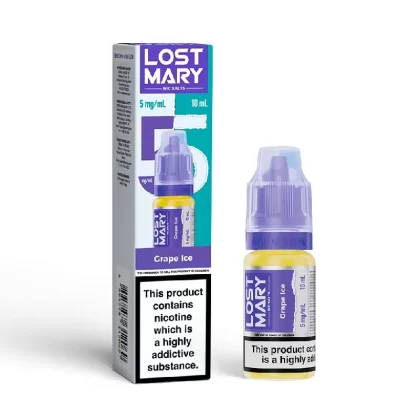 Lost Mary Nic Salt E-Liquid Grape Ice 10ml - Nicotine Strength#20mg>10mg>5mg (129C0F) (129C0F)