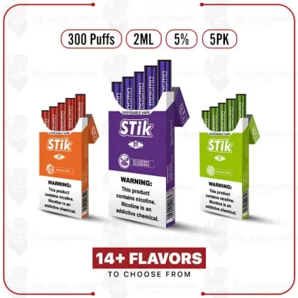 Mosmo STik 5pk 5% 300 Puffs Disposable