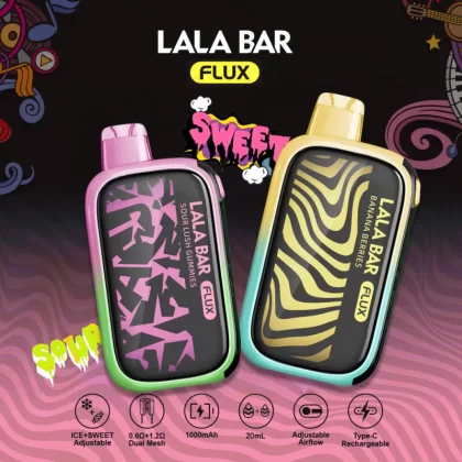 LALA BAR Flux 40K Disposable Device - 40,000 Puffs - Mexican Mango (Ice+Sweet)
