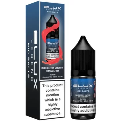 Blueberry Cherry Cranberry Nic Salt E-Liquid Legend Series by ELUX (10ml) - 10mg