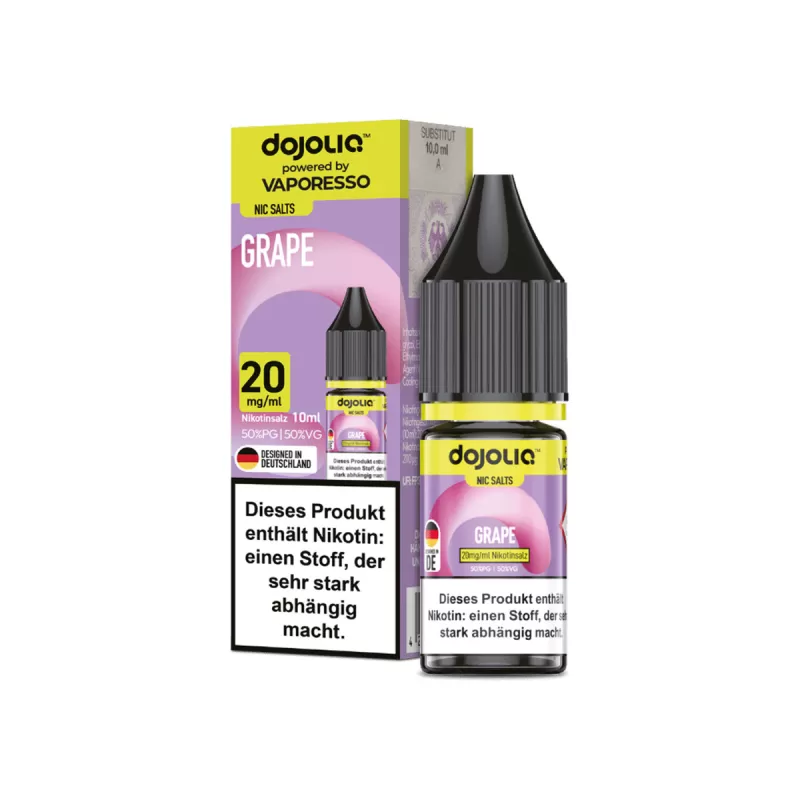 Dojoliq – Grape 10ml - 20mg/ml, 10mg/ml; Vaporesso; Traube - Image 3