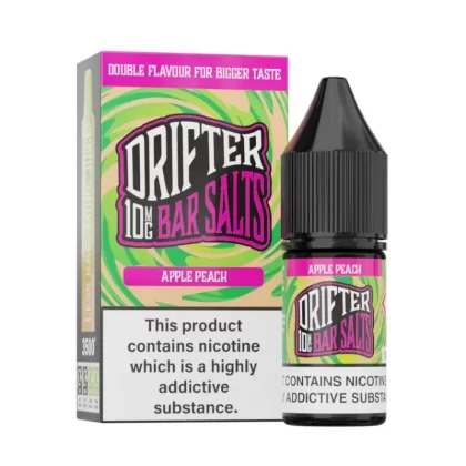 Drifter Bar Salt Nic Salt E Liquid Apple Peach - Nicotine Strength#20mg>10mg>5mg