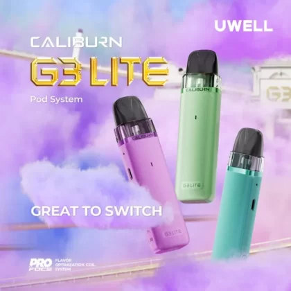 Uwell Caliburn G3 Lite Pod Kit - Basalt Gray - Skullvaping