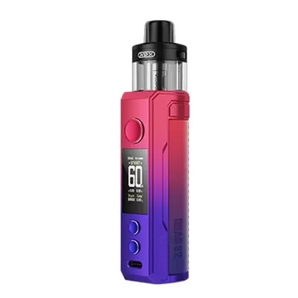 VooPoo Drag S2 Pod Kit - Color#Glow Pink>Gray Metal>Modern Red>Sky Blue