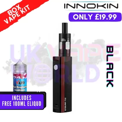 Black Innokin T22E Vape Kit + Free 100ML Liquid – ONLY £19.99