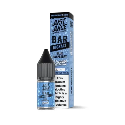 Blue Raspberry Nic Salt E-Liquid by Just Juice Bar Reborn - 20 mg - High Strength