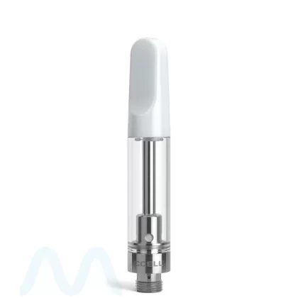 CCELL | TH2-SE Glass Vape Cartridge with White Plastic Mouthpiece | 1mL – Snap Fit – 100 Count
