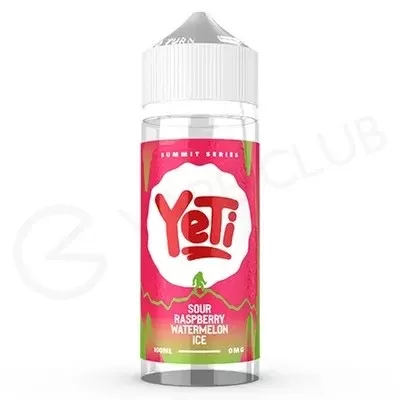 Sour Raspberry Watermelon Ice Shortfill E-Liquid by Yeti Summit Series 100ml
