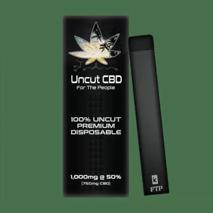 Uncut Disposable CBD Vape Pen – 1,000MG @ 50% | x1