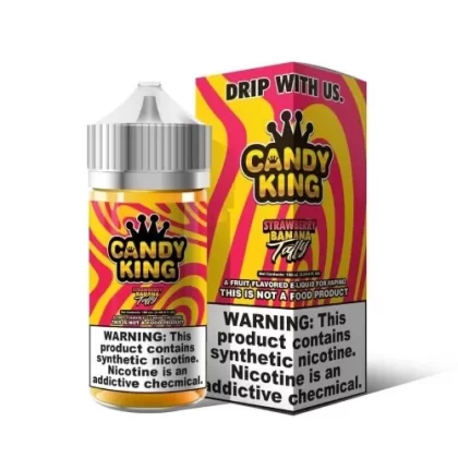 Candy King E-Liquid – Strawberry Banana Taffy 100ml