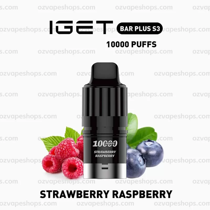IGET Bar Plus S3 Pod – Strawberry Raspberry - Vape Store