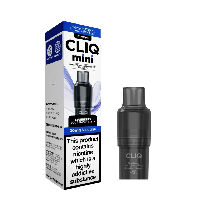 Avomi Cliq Mini Pods - Fizzy Cherry - Vapeshop Co - Image 2