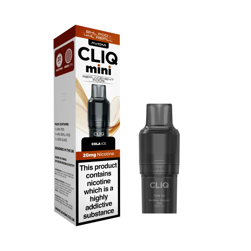 Avomi Cliq Mini Pods - Fizzy Cherry - Vapeshop Co - Image 3