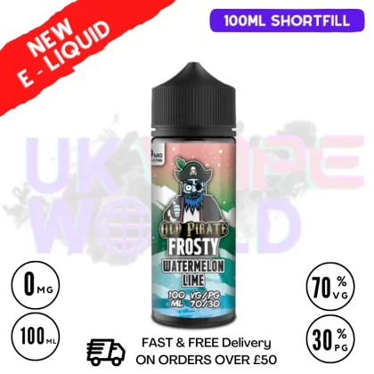 Watermelon Lime Old Pirate Frosty 100ML Eliquid