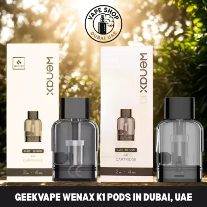 GEEKVAPE Wenax K1 Pods 0.8ohm, 1.2ohm Replacement Pods in Dubai, UAE - Vape Product, Vape Product