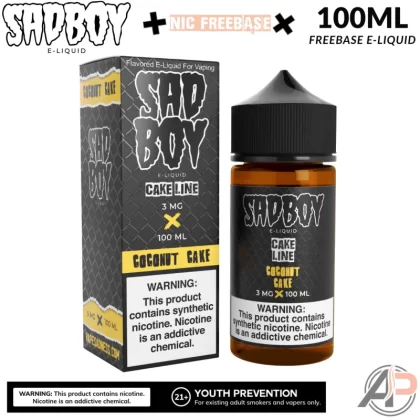 Sadboy Coconut Cake E-Liquid 100mL - Vape Product, Vape Product