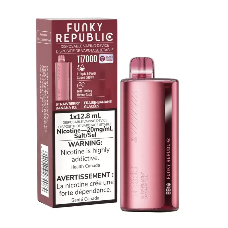 FUNKY REPUBLIC 7000 – STRAWBERRY BANANA ICE